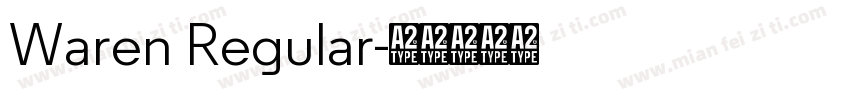 Waren Regular字体转换